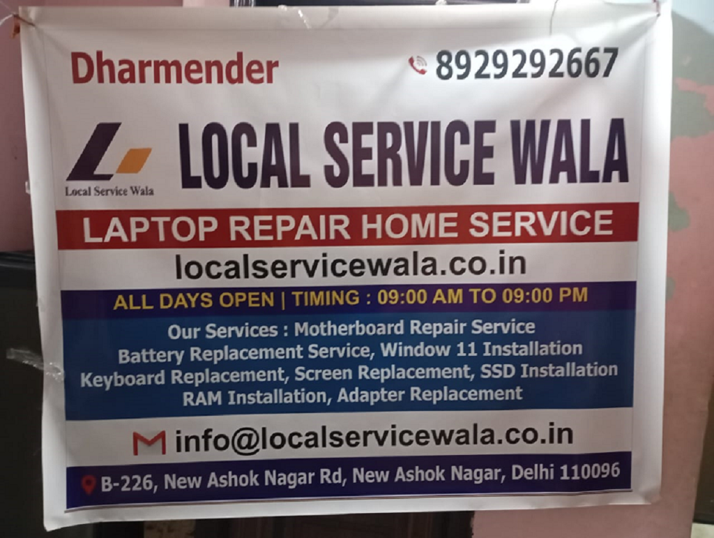 Localservicewala technician providing laptop repair near me
